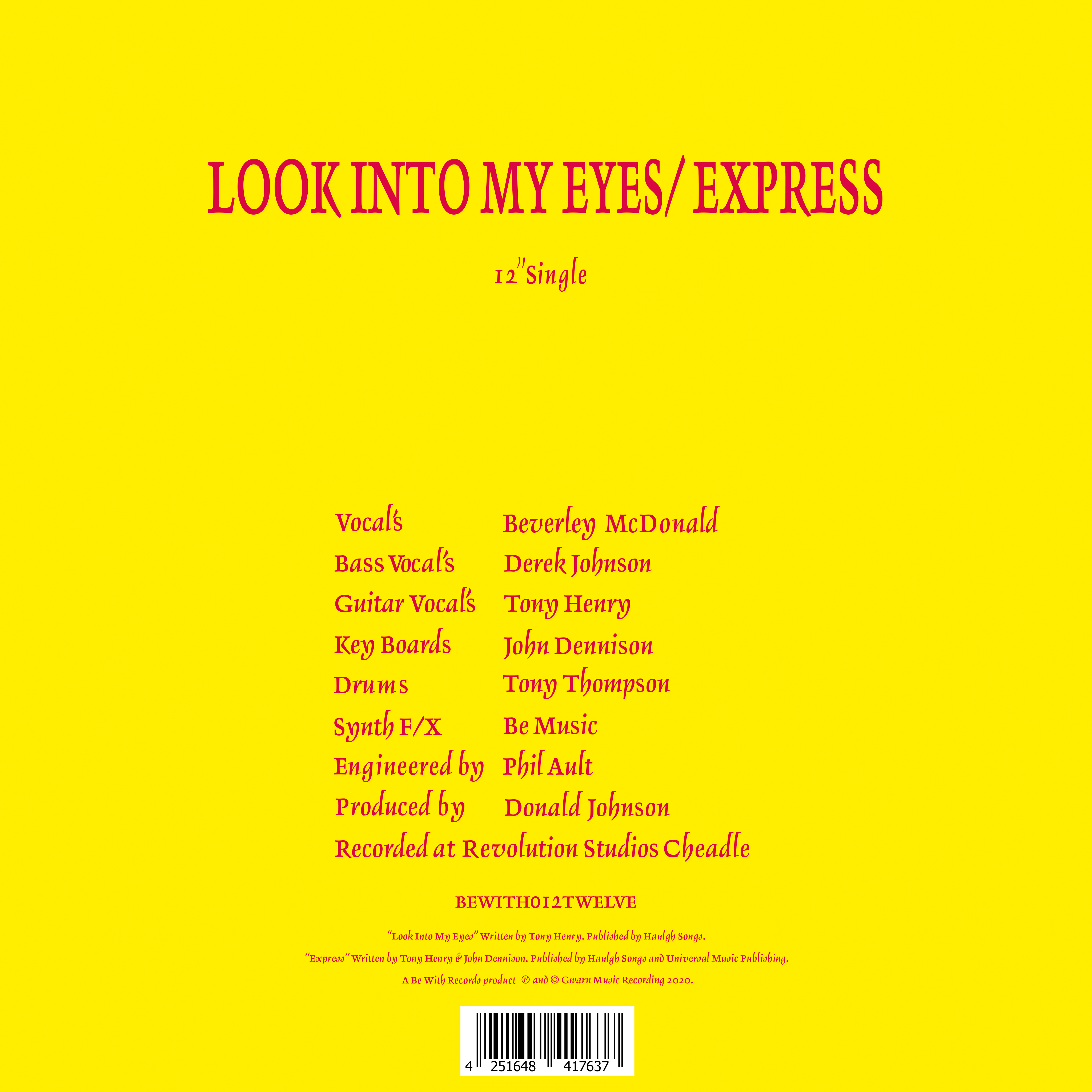 Look Into My Eyes / Express Light In The Attic Records