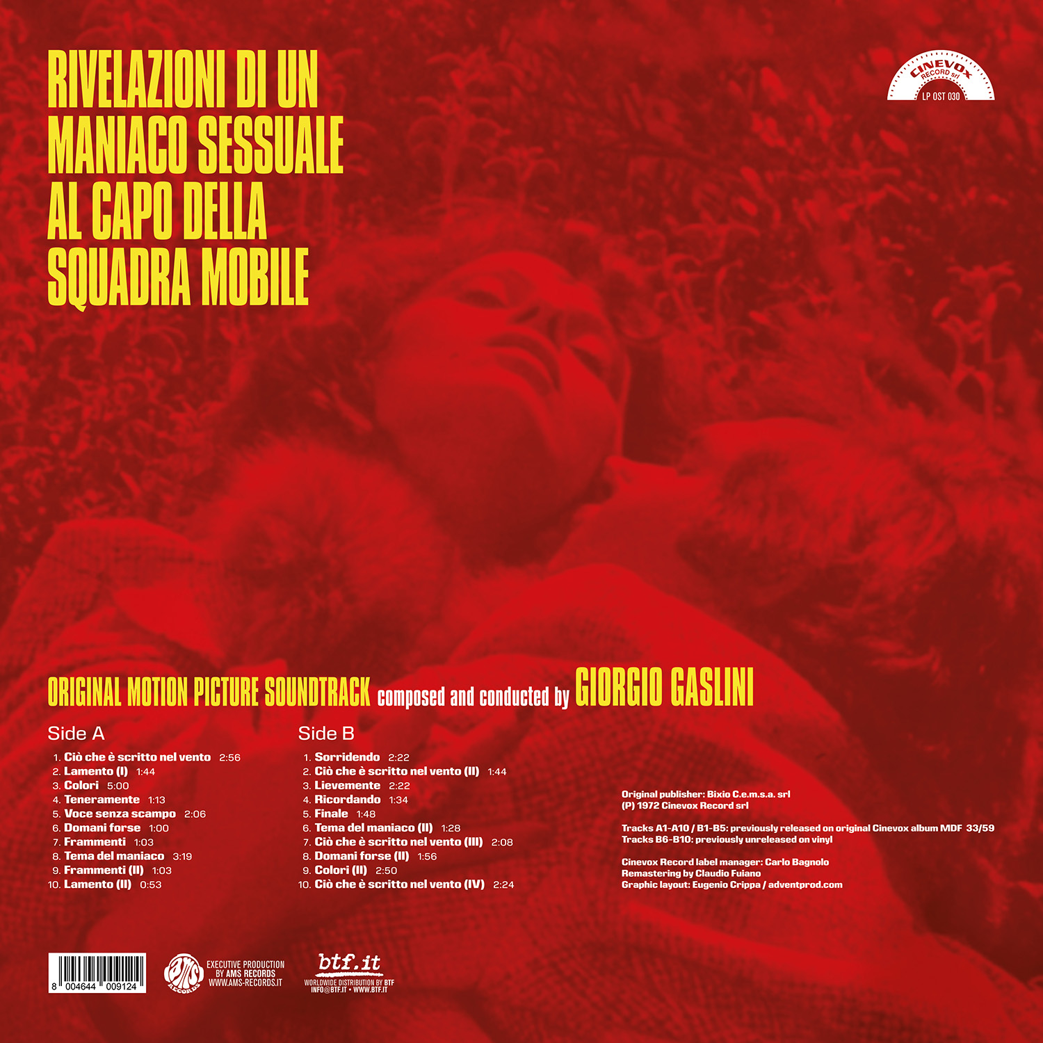Rivelazioni Di Un Maniaco Sessuale Al Capo Della Squadra Mobile Ost Light In The Attic Records Rivelazioni Di Un Maniaco Sessuale Al Capo Della Squadra Mobile Ost Light In The Attic Records